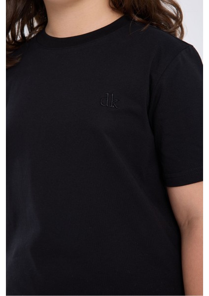 Kız Çocuk Regular Fit Yarım Kollu T-Shirt Siyah indirimleri