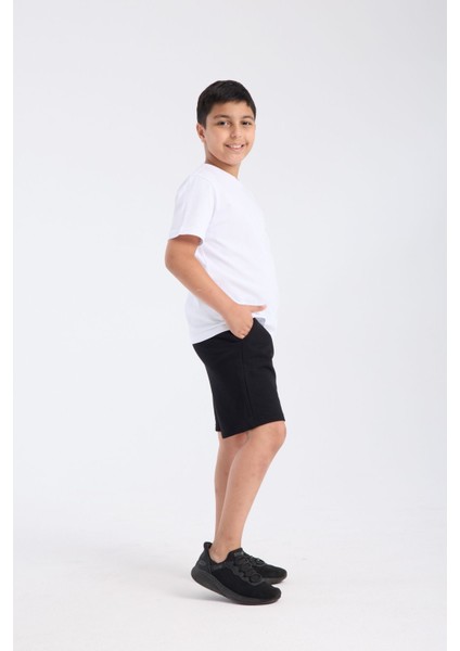 Erkek Çocuk Sweat Short Siyah