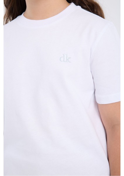 Kız Çocuk Regular Fit Yarım Kollu T-Shirt Beyaz fırsatları