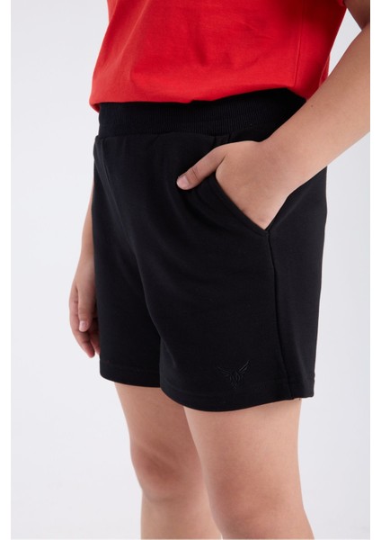 Kız Çocuk Sweat Short Siyah