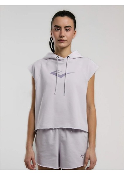 Ever Classics Wmn Lila Kadın Crop Kapüşonlu Kolsuz Sweatshirt