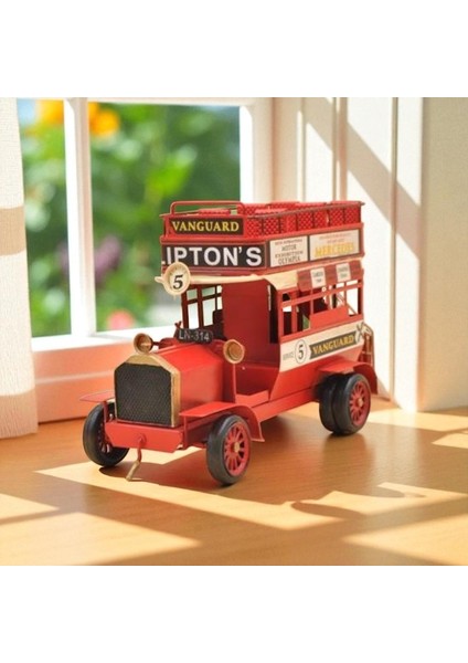 Jayland Vintage Metal Retro Klasik Çift Katlı London OTOBÜS-33CM.