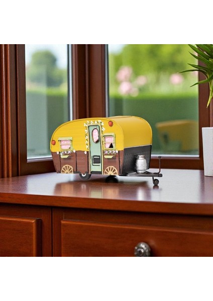 Jayland Vintage Metal Retro Hippi Hipster Sarı Karavan-22 Cm. indirimleri