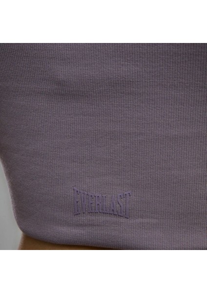 Ever Relaxed Rib Mürdüm Kadın Crop Tişört fırsatları