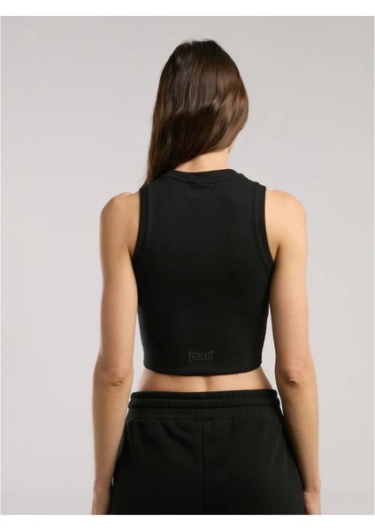 Ever Relaxed Rib Siyah Kadın Thick-Strapped Atlet indirimleri
