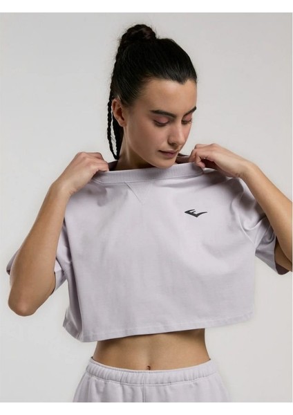 Ever Classics Wmn Comfort Lila Kadın Crop Tişört