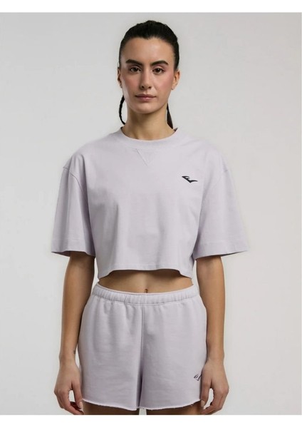 Ever Classics Wmn Comfort Lila Kadın Crop Tişört modelleri
