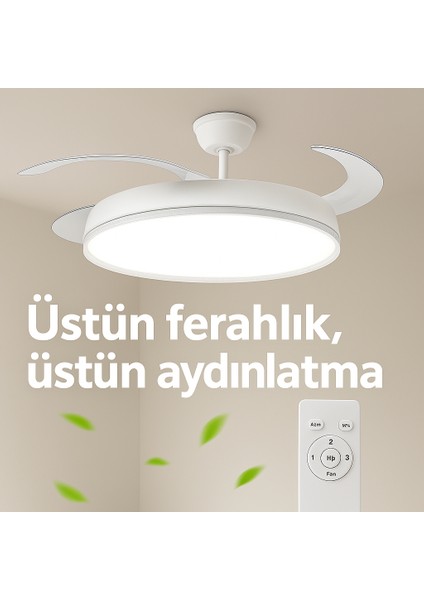 LED Tavan Vantilatörü Işığı - Uzaktan Kumandalı