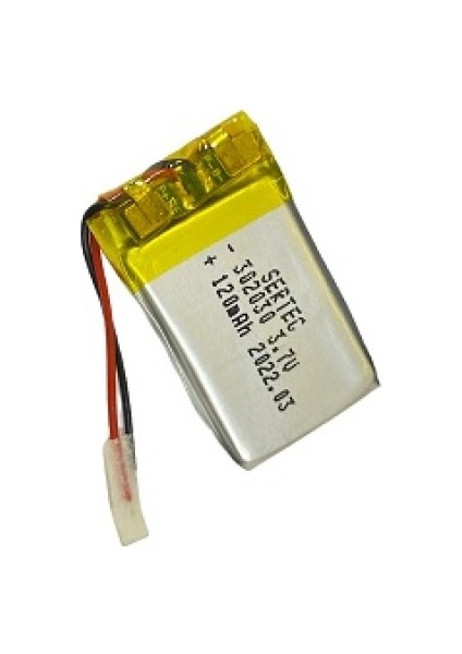 302030 3.7V 120 Mah Li-Polymer Pil DEVRELI/1.5A
