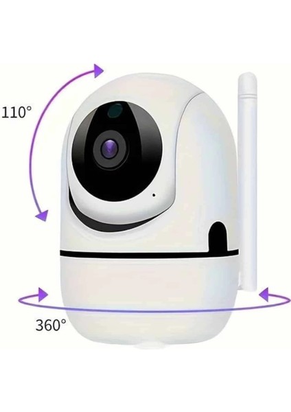 Baby Kamera Kablosuz 720P Beyaz 360 Derece Wifi Kamera Full Hd 1080P indirimleri