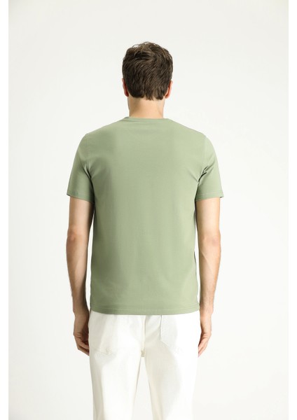 V Yaka Slim Fit Dar Kesim Süprem Pamuklu Tişört modelleri