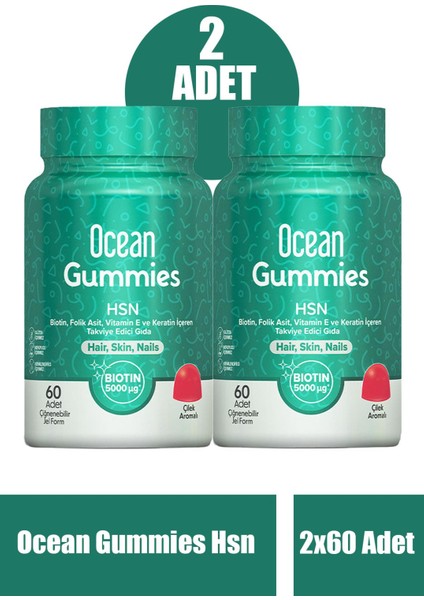 Ocean Gummies Hsn 60 Adet 2 Adet