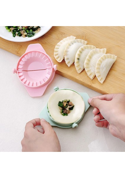 3&amp;apos;lü Çiğ Börek Kurabiye Hamur Işi Ravioli Kesme Kalıbı Aparatı (5047)