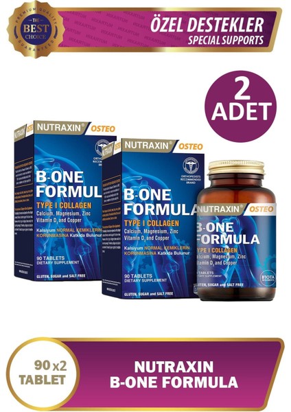 Nutraxin B-One Formula 90 Tablet 2 Adet
