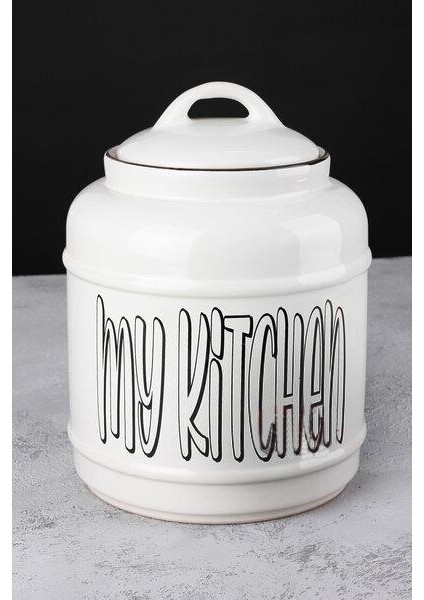 Seramik Jumbo Boy Kavanoz Saklama Kabı 1 Adet