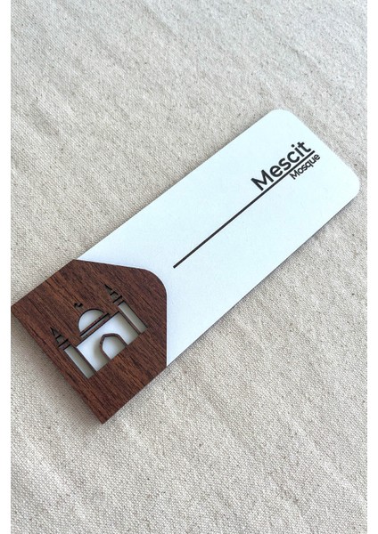 Mescit Kapı Tabelası – Mdf Yönlendirme ve Ibadet Alanı Levhası | 19X7 cm fiyatları