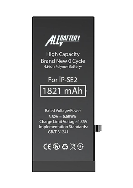 iPhone Se 2020 1821 Mah Yüksek Kapasiteli Pil BATARYA-(1903) - PZRCR5484-8781