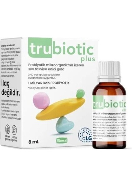 Trubiotic Plus Probiyotik 8 ml
