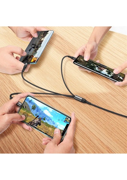 Wekome 3WDC-125 In1 Type-C+Iphone+Micro USB Şarj Kablsu 1.20CM-(1903) - PZRCR4661-7490 modelleri