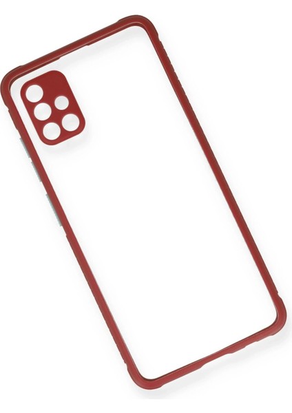 Samsung Galaxy A71 Kılıf Miami Şeffaf Silikon - Fuşya - PZRCR3737-2085 modelleri