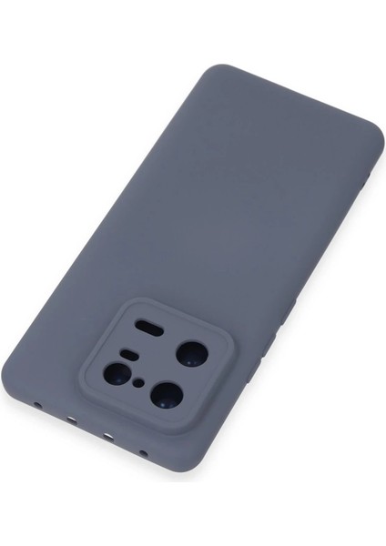 Xiaomi Mi 13 Pro Kılıf Nano Içi Kadife Silikon - Gri - PZRCR7224-7471 modelleri