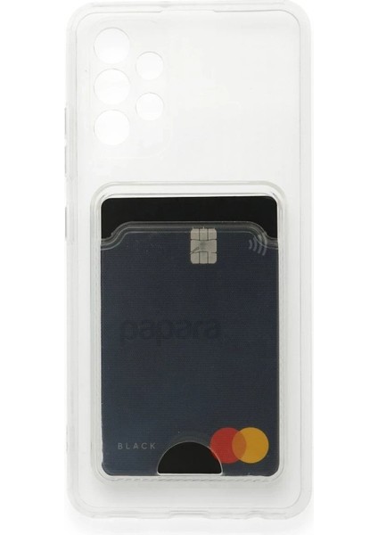 Samsung Galaxy A33 5g Kılıf Kart Şeffaf Silikon - Şeffaf - PZRCR5207-2996