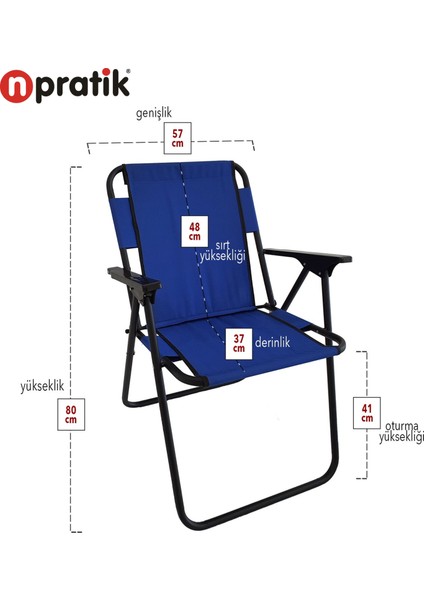 Kamp Sandalyesi Katlanır Sandalye Piknik Sandalyesi Plaj Sandalyesi Mavi fırsatları