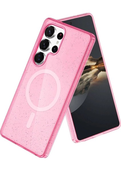 Samsung Galaxy S23 Ultra Kılıf Glow Magsafe Kapak - Pembe - PZRCR4032-8600 fiyatları