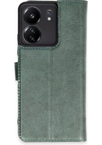 Xiaomi Redmi 13C Kılıf Trend S Plus Kapaklı Kılıf - Yeşil - PZRCR3752-6327