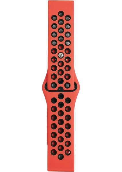 Watch 20MM Spor Delikli Kordon - Kırmızı-Siyah - PZRCR7980-8787 fiyatları