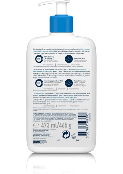 Cerave Nemlendirici Losyon 473 ml fiyatları