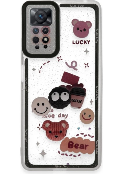 Xiaomi Redmi Note 11 Kılıf Sweet Desenli Silikon Kapak - Sarı - PZRCR1006-7067
