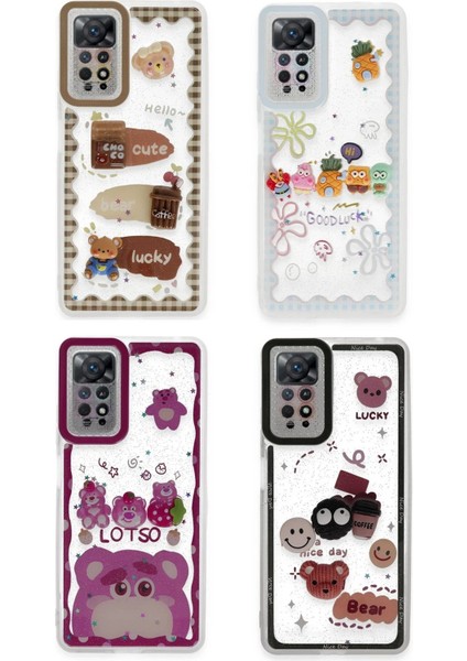 Xiaomi Redmi Note 11 Kılıf Sweet Desenli Silikon Kapak - Sarı - PZRCR1006-7067