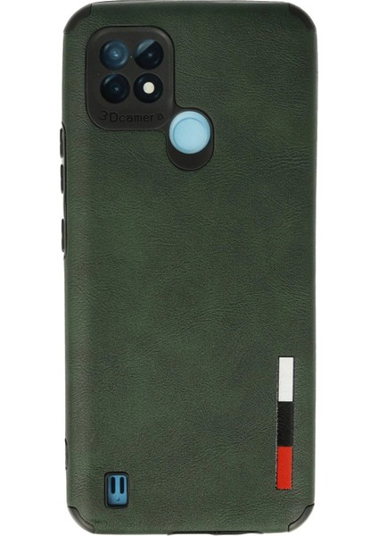 Realme C21 Kılıf Loop Deri Silikon - Yeşil - PZRCR1181-9202