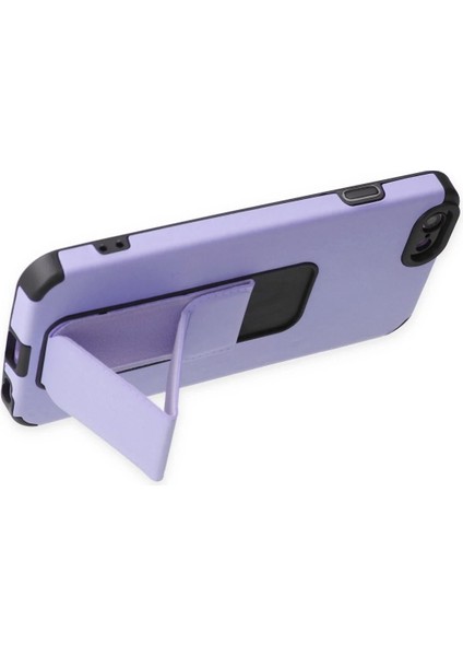 iPhone 6 Kılıf Mega Standlı Silikon - Lila - PZRCR7571-8338 fırsatları