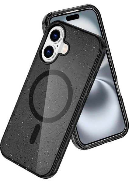 iPhone 16 Plus Kılıf Glow Magsafe Kapak - Siyah - PZRCR9444-7930 fiyatları