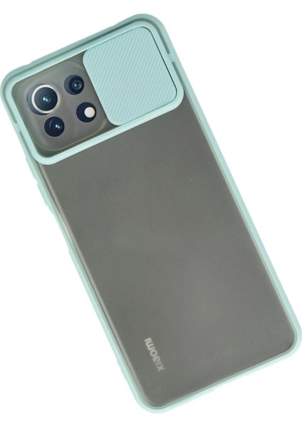 Xiaomi Mi 11 Lite Kılıf Palm Buzlu Kamera Sürgülü Silikon - Turkuaz - PZRCR4298-7847 fiyatları