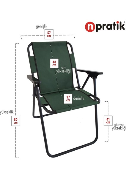 Kamp Sandalyesi Katlanır Sandalye Piknik Sandalyesi Plaj Sandalyesi Yeşil fırsatları