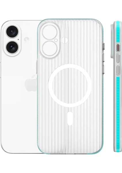 iPhone 16 Line Magsafe Kapak - Mavi - PZRCR7510-4404