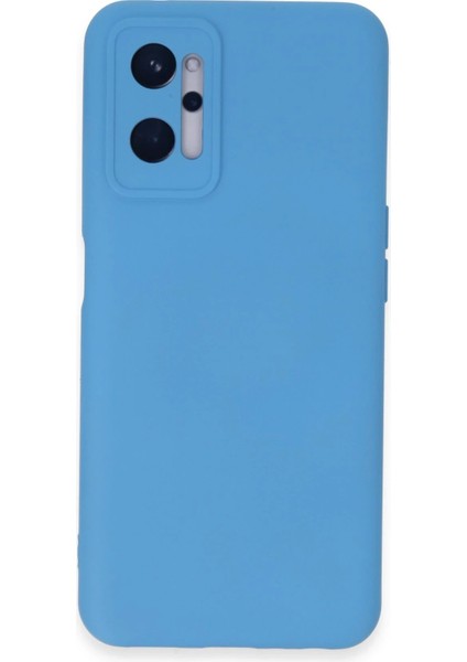 Realme 9i 4g Kılıf Nano Içi Kadife Silikon - Mavi - PZRCR6468-4390