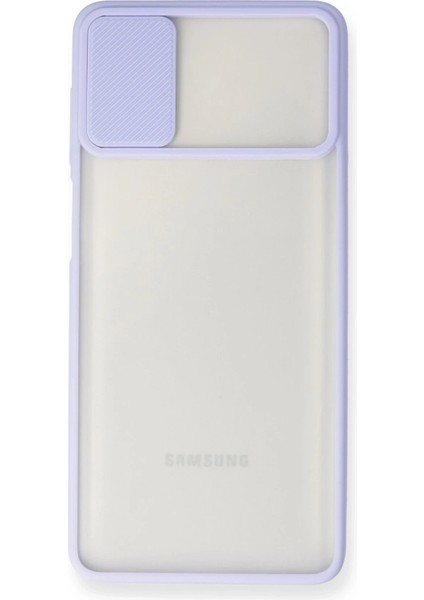 Samsung Galaxy M51 Kılıf Palm Buzlu Kamera Sürgülü Silikon - Lila - PZRCR6165-5012 fiyatları