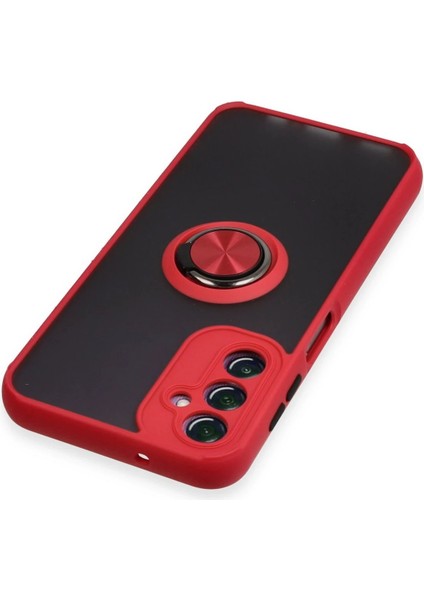 Samsung Galaxy A14 4g Kılıf Montreal Yüzüklü Silikon Kapak - Kırmızı - PZRCR2882-1943 fırsatları