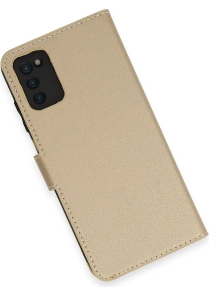 Samsung Galaxy A03S Kılıf Trend S Plus Kapaklı Kılıf - Gold - PZRCR2270-1410 fırsatları