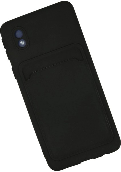 Samsung Galaxy A01 Core Kılıf Kelvin Kartvizitli Silikon - Siyah - PZRCR1469-6504 fiyatları