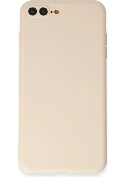 iPhone 7 Plus Kılıf First Silikon - Krem - PZRCR5915-9688