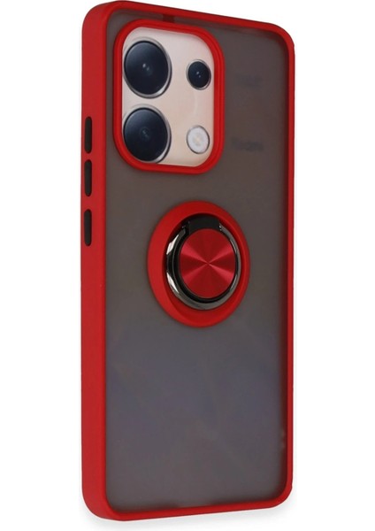 Xiaomi Redmi Note 13 4g Kılıf Montreal Yüzüklü Silikon Kapak - Kırmızı - PZRCR9907-6025 fiyatları