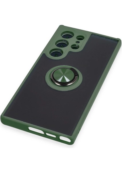 Samsung Galaxy S23 Ultra Kılıf Montreal Yüzüklü Silikon Kapak - Yeşil - PZRCR5445-5429 indirimleri