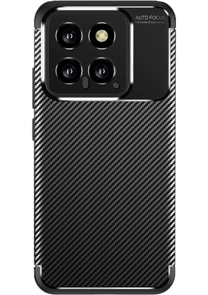 Xiaomi Mi 14T Kılıf Auto Focus Karbon Kapak - Siyah - PZRCR5984-7212