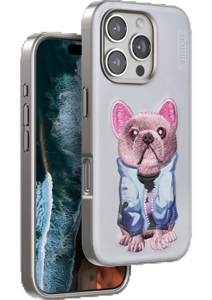 iPhone 16 Pro Cute Desenli Kapak - Kahverengi - PZRCR3869-8564