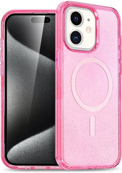 Apple iPhone 12 Star Magsafe Kapak - Pembe - PZRCR3146-8211